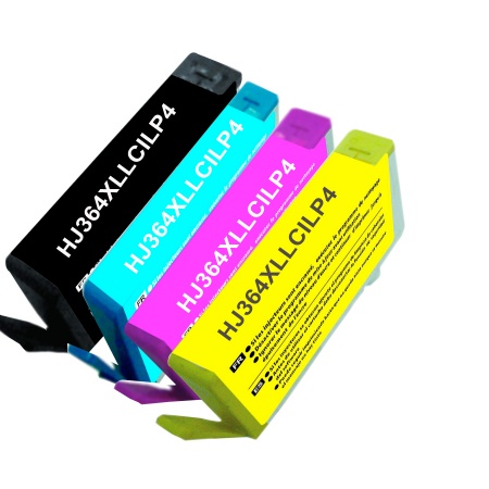 4 Cartouches hp 364 compatibles