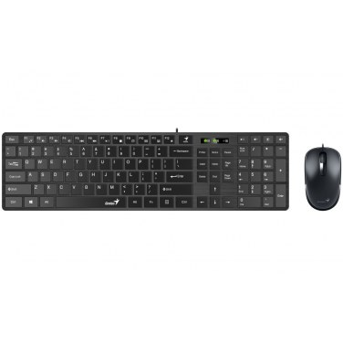 Clavier Souris USB Black Slim Star C126