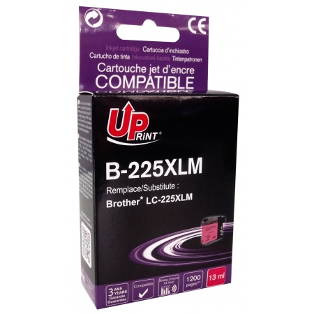 Cartouche compatible BROTHER LC225XL magenta