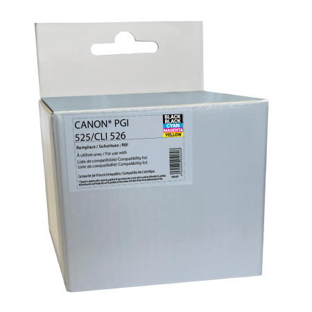 5 Cartouches compatibles canon 525-526