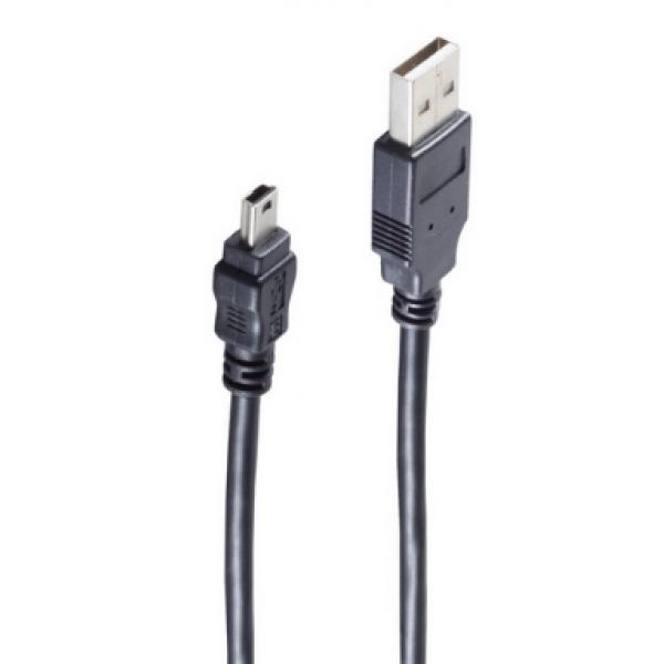 shiverpeaks BASIC-S mini câble USB 2.0, USB-A - 5 Pol USB-B - 1m
