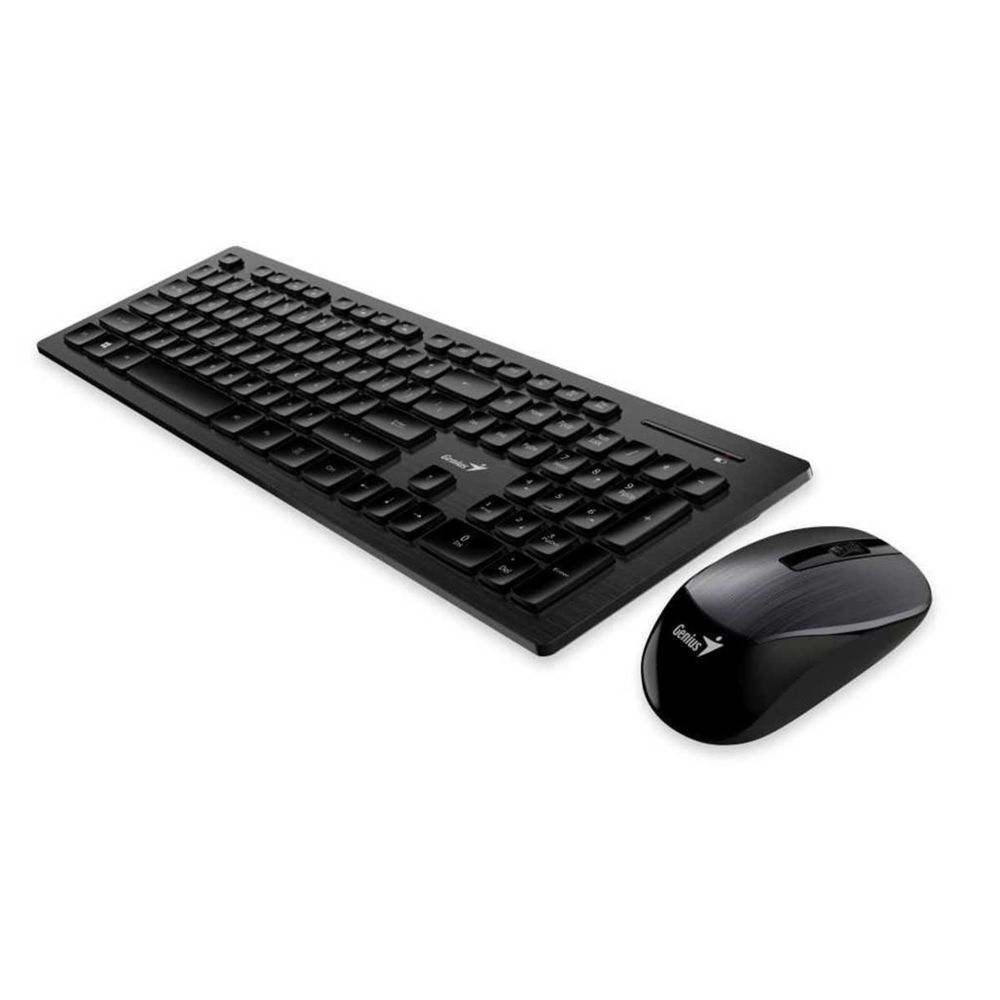 Slimstar 8008 USB, Clav+souris sans Fil 1200dpi Black