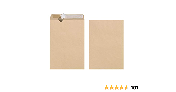 25 Enveloppe d'expédition, C4, sans fenêtre, marron