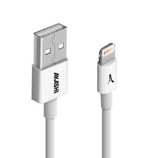 Câble USB LIGHTNING blanc 1m