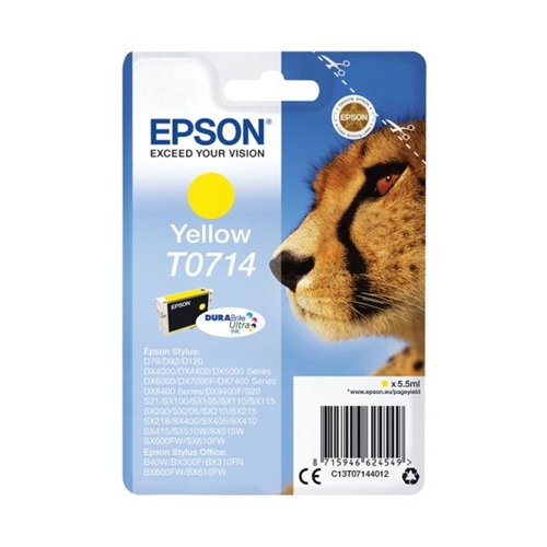 [EPST0714] Cartouche Epson yellow guépard T0714