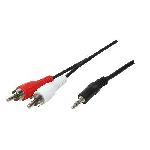 [CABLEAUDIO] LogiLink Cable Jack 3.5mm sur 2xRCA 1.5m