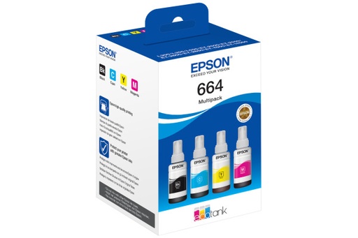 [epst664]  Epson 664 EcoTank 4-colour Multipack